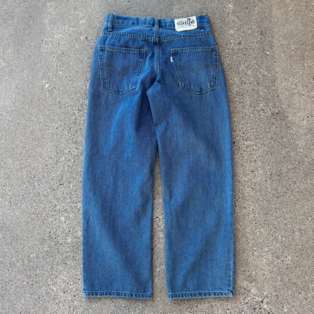Levis Silvertab Stay Loose Kids Light Wash Baggy Jeans Size 12 26x27 READ